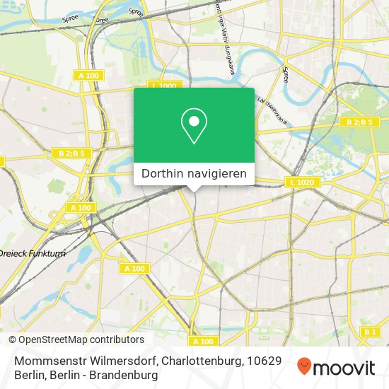 Mommsenstr Wilmersdorf, Charlottenburg, 10629 Berlin Karte