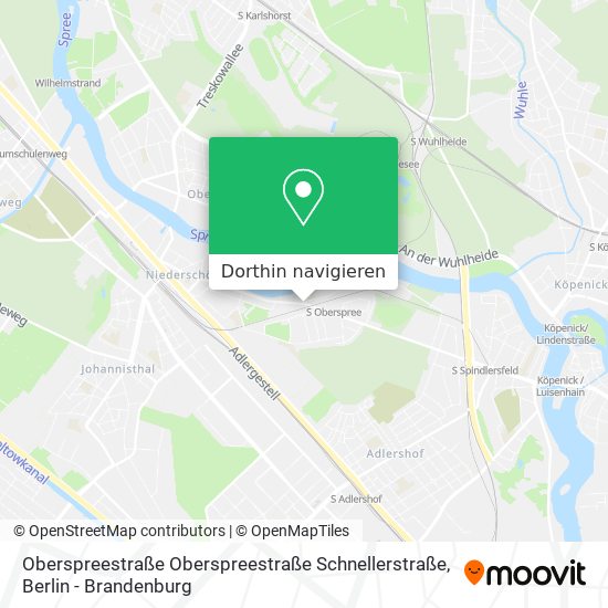 Oberspreestraße Oberspreestraße Schnellerstraße Karte