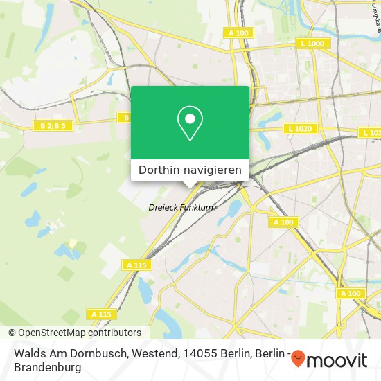 Walds Am Dornbusch, Westend, 14055 Berlin Karte