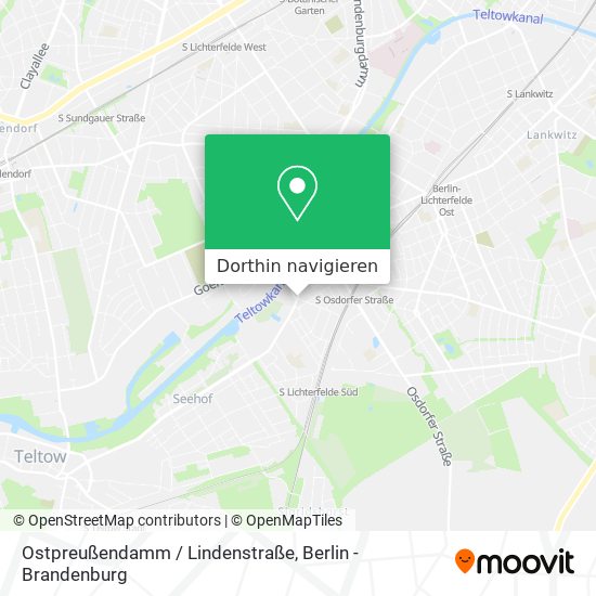Ostpreußendamm / Lindenstraße Karte