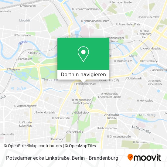 Potsdamer ecke Linkstraße Karte