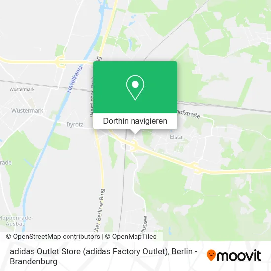 adidas Outlet Store (adidas Factory Outlet) Karte