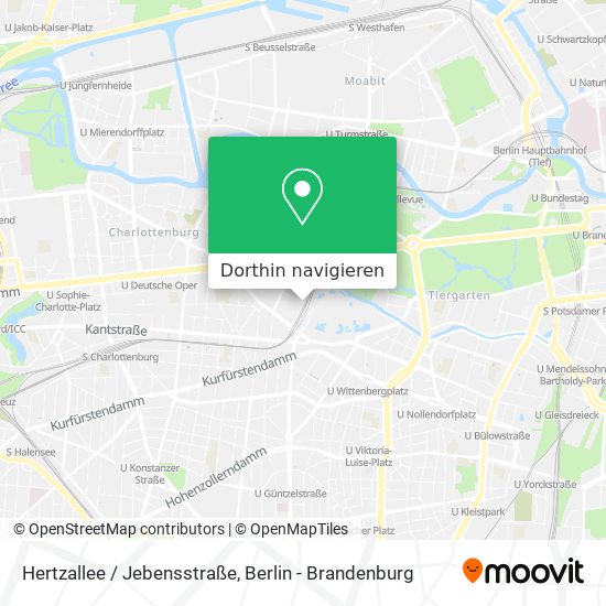 Hertzallee / Jebensstraße Karte