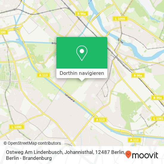 Ostweg Am Lindenbusch, Johannisthal, 12487 Berlin Karte