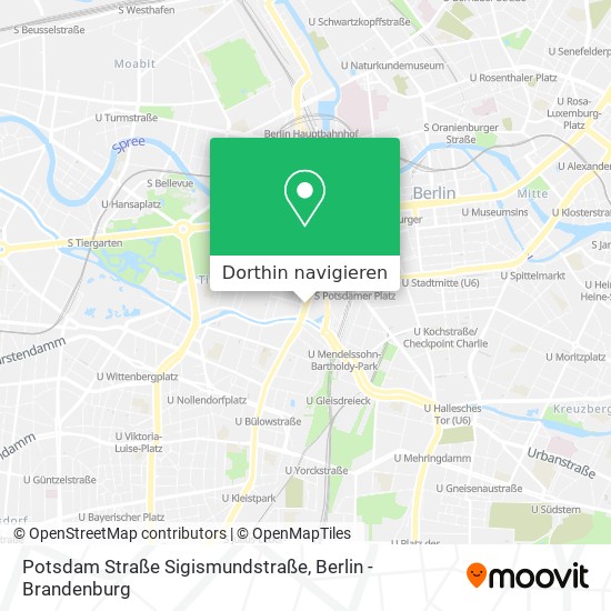 Potsdam Straße Sigismundstraße Karte