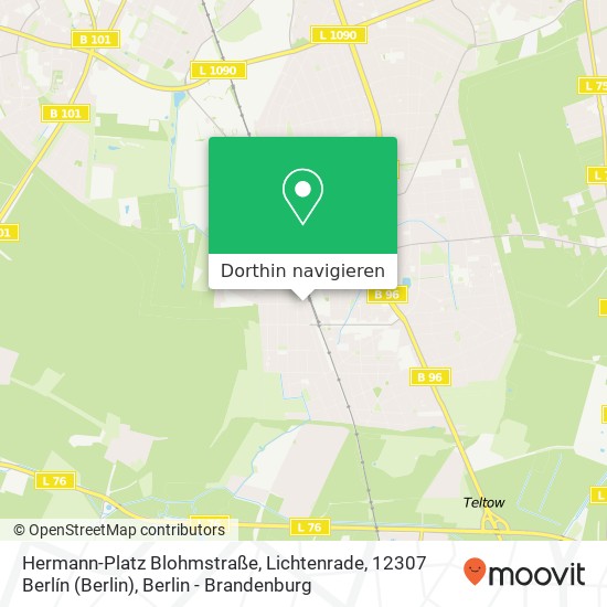 Hermann-Platz Blohmstraße, Lichtenrade, 12307 Berlín (Berlin) Karte