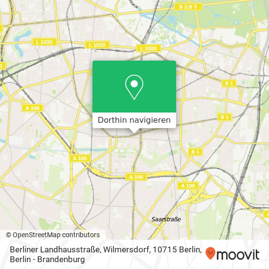 Berliner Landhausstraße, Wilmersdorf, 10715 Berlin Karte