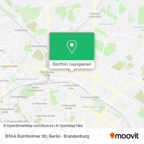 B96A Bornholmer Str Karte