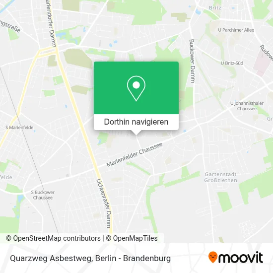 Quarzweg Asbestweg Karte