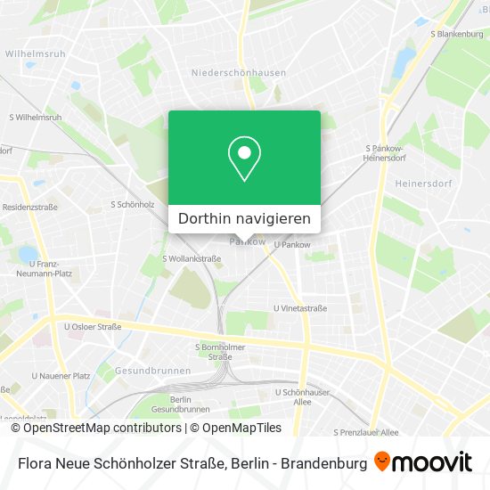 Flora Neue Schönholzer Straße Karte