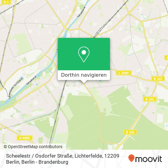 Scheelestr / Osdorfer Straße, Lichterfelde, 12209 Berlin Karte