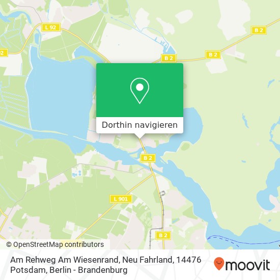 Am Rehweg Am Wiesenrand, Neu Fahrland, 14476 Potsdam Karte
