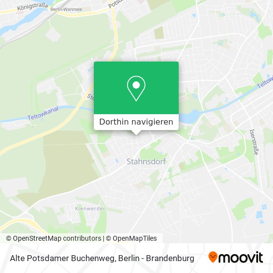 Alte Potsdamer Buchenweg Karte