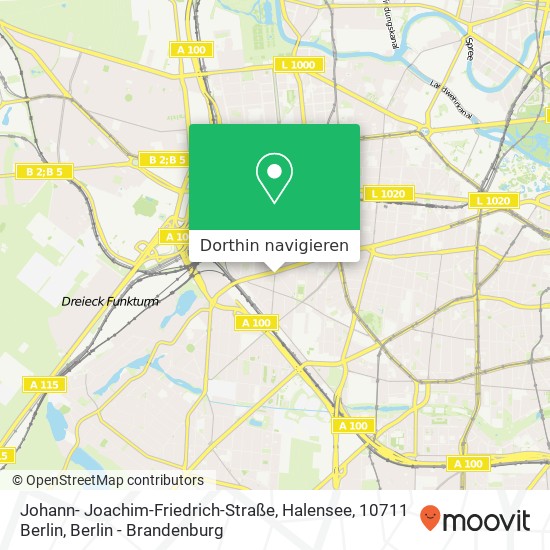 Johann- Joachim-Friedrich-Straße, Halensee, 10711 Berlin Karte