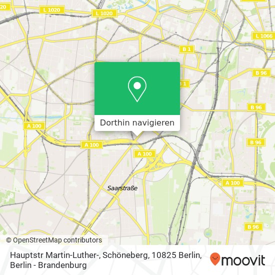 Hauptstr Martin-Luther-, Schöneberg, 10825 Berlin Karte