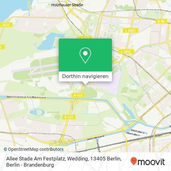 Allee Stade Am Festplatz, Wedding, 13405 Berlin Karte