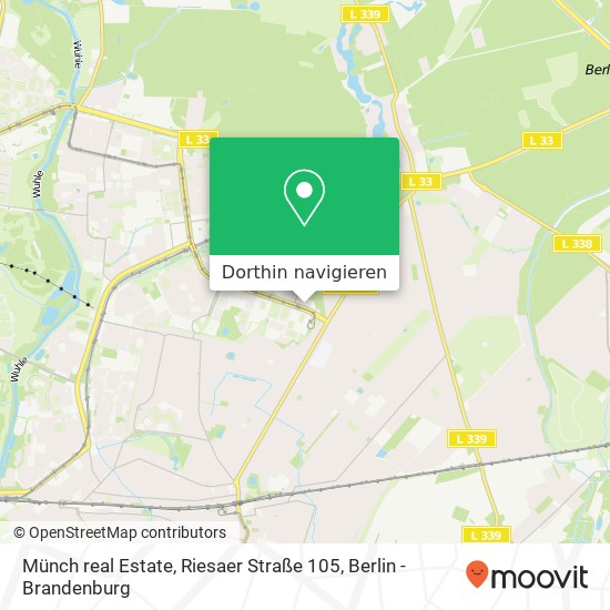 Münch real Estate, Riesaer Straße 105 Karte