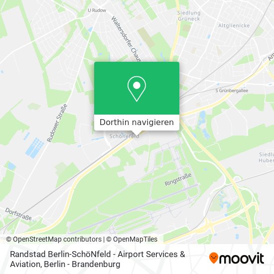Randstad Berlin-SchöNfeld - Airport Services & Aviation Karte