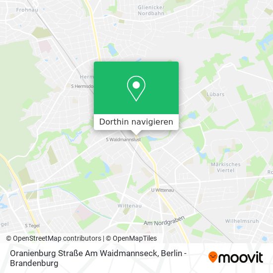 Oranienburg Straße Am Waidmannseck Karte