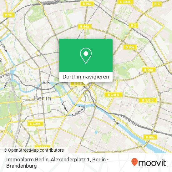 Immoalarm Berlin, Alexanderplatz 1 Karte