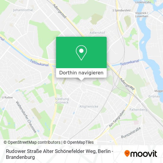 Rudower Straße Alter Schönefelder Weg Karte