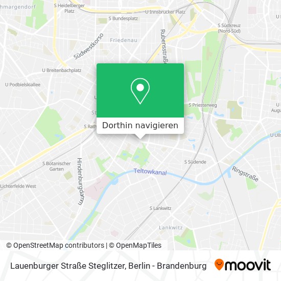 Lauenburger Straße Steglitzer Karte