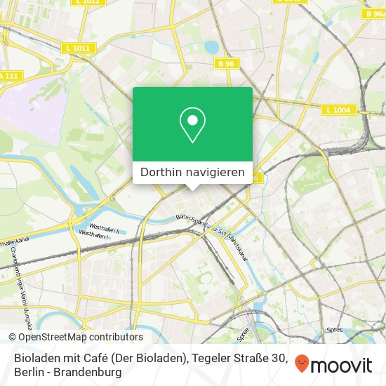 Bioladen mit Café (Der Bioladen), Tegeler Straße 30 Karte