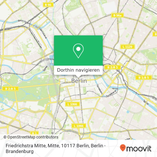 Friedrichstra Mitte, Mitte, 10117 Berlin Karte