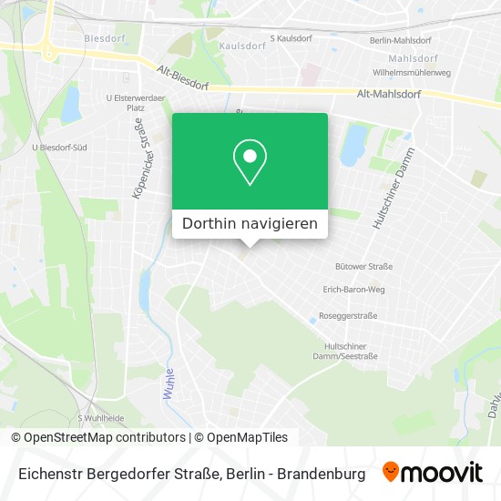 Eichenstr Bergedorfer Straße Karte