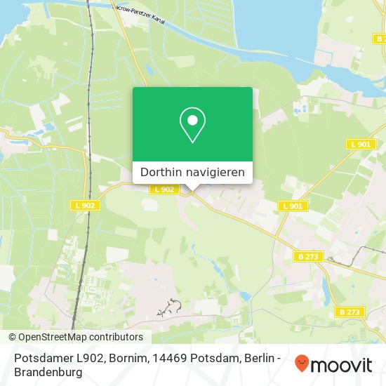 Potsdamer L902, Bornim, 14469 Potsdam Karte