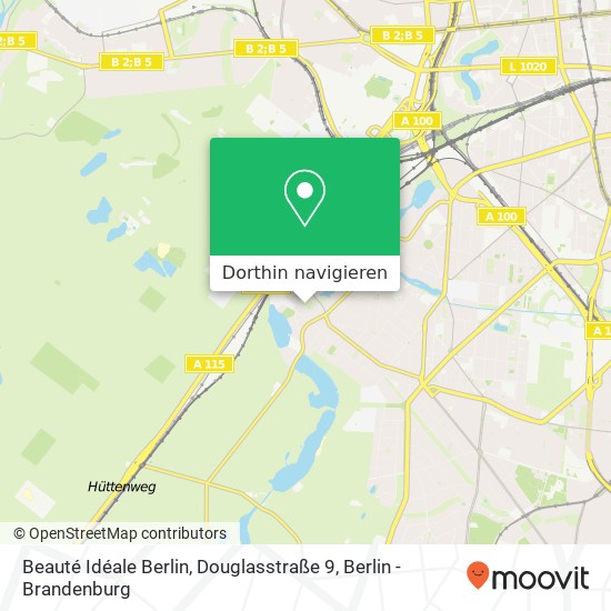 Beauté Idéale Berlin, Douglasstraße 9 Karte