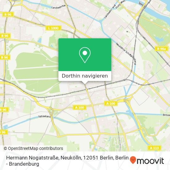 Hermann Nogatstraße, Neukölln, 12051 Berlin Karte