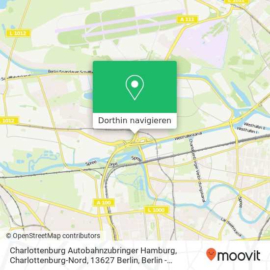 Charlottenburg Autobahnzubringer Hamburg, Charlottenburg-Nord, 13627 Berlin Karte