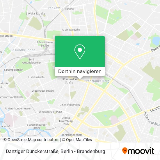 Danziger Dunckerstraße Karte