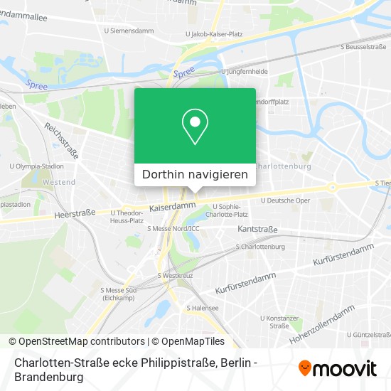 Charlotten-Straße ecke Philippistraße Karte