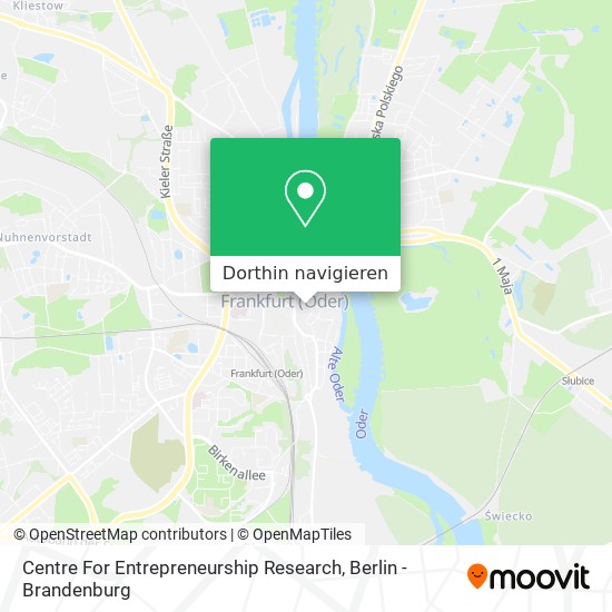 Centre For Entrepreneurship Research Karte