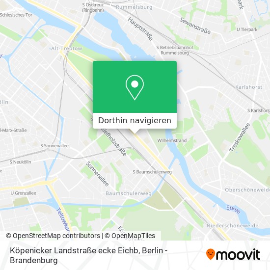 Köpenicker Landstraße ecke Eichb Karte