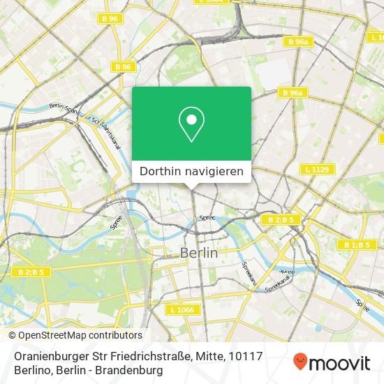 Oranienburger Str Friedrichstraße, Mitte, 10117 Berlino Karte