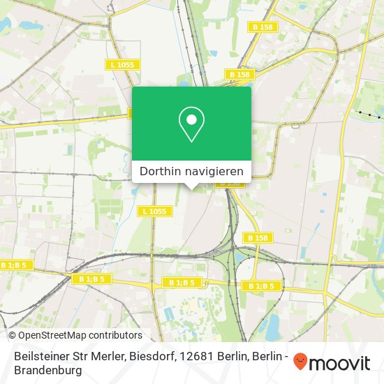 Beilsteiner Str Merler, Biesdorf, 12681 Berlin Karte