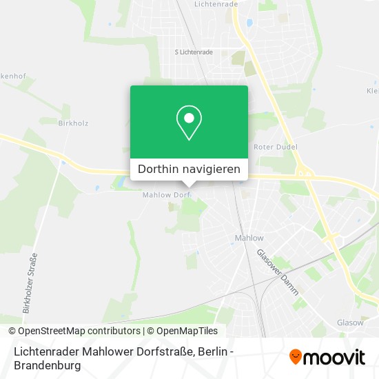 Lichtenrader Mahlower Dorfstraße Karte