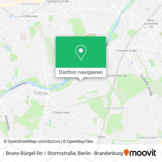 Bruno-Bürgel-Str / Stormstraße Karte