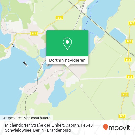 Michendorfer Straße der Einheit, Caputh, 14548 Schwielowsee Karte