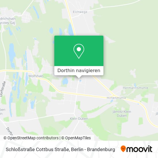 Schloßstraße Cottbus Straße Karte