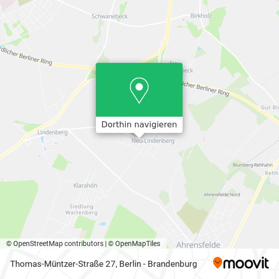 Thomas-Müntzer-Straße 27 Karte