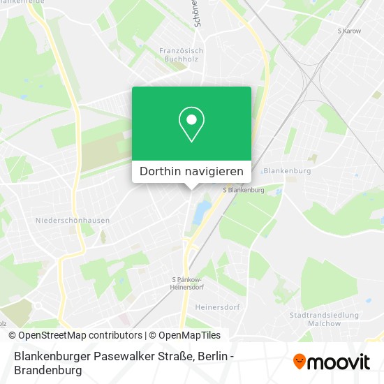 Blankenburger Pasewalker Straße Karte