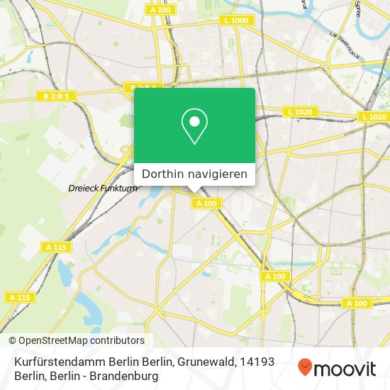 Kurfürstendamm Berlin Berlin, Grunewald, 14193 Berlin Karte