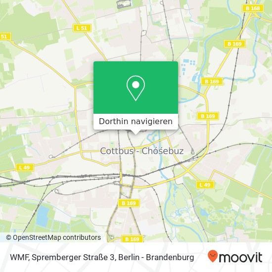 WMF, Spremberger Straße 3 Karte