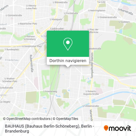 BAUHAUS (Bauhaus Berlin-Schöneberg) Karte