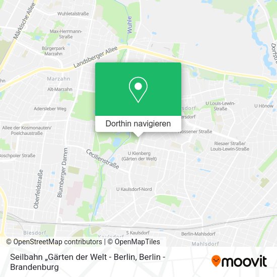 Seilbahn „Gärten der Welt - Berlin Karte