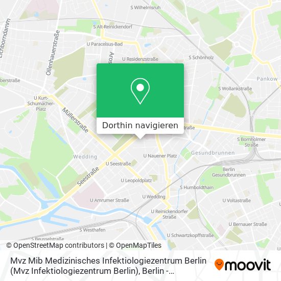 Mvz Mib Medizinisches Infektiologiezentrum Berlin (Mvz Infektiologiezentrum Berlin) Karte